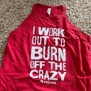 Set of THREE Fitness Tee Co Rocker Workout Tees - NEW